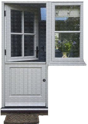 Tür mit Fenster - GIF animate gratis