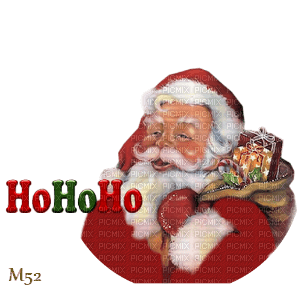 christmas-santa claus-text-word-hohoho-deco-minou52 - png ฟรี