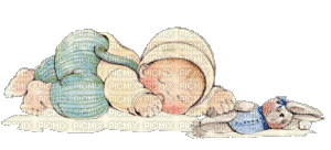 bébé qui dort - Безплатен анимиран GIF
