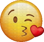 kiss emoji gif - GIF เคลื่อนไหวฟรี