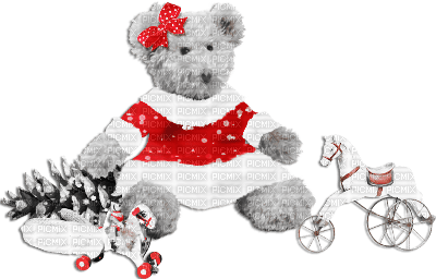 soave deco christmas toy children gift  bear - 無料png