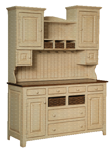 Hutch Shelves Cabinet - Besplatni animirani GIF