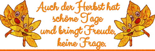 Herbst, Spruch - Free animated GIF