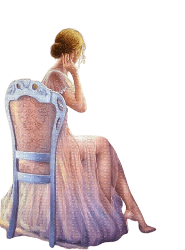 maj femme assise - Free PNG