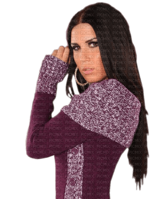 Kaz_Creations Woman Femme Purple - png gratis