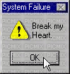 system failure break my head window popup - PNG gratuit
