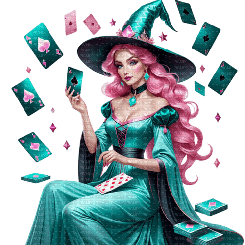 springtimes woman witch fortune teller - ücretsiz png