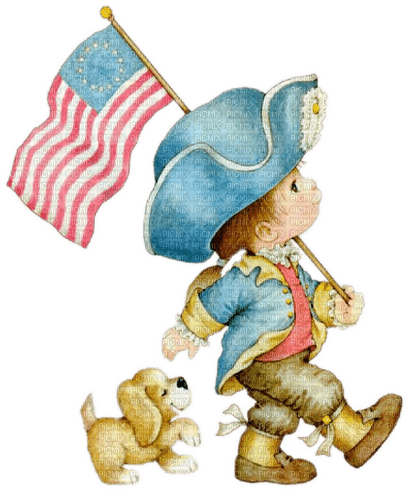 Boy, USA Flagge - безплатен png
