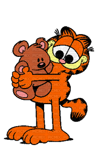 Kaz_Creations Animated Garfield Love - Darmowy animowany GIF