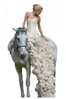 mujer y animal by EstrellaCristal - png gratuito