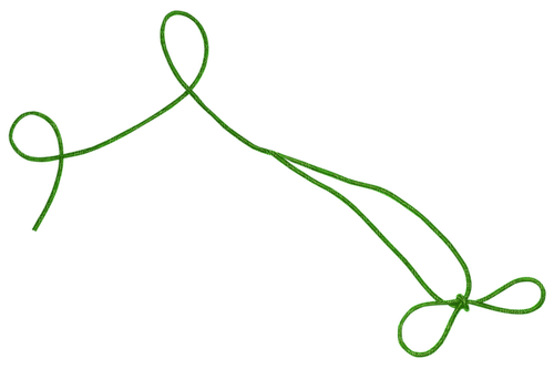 dolceluna green ribbon - PNG gratuit