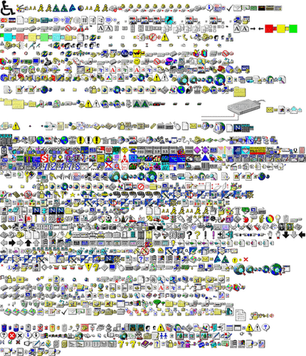 Icons lined up - bezmaksas png