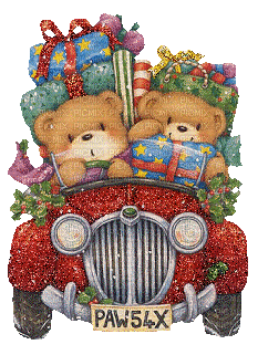 christmas noel teddy bear gif - Besplatni animirani GIF