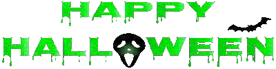 soave text deco halloween animated black green - Free animated GIF