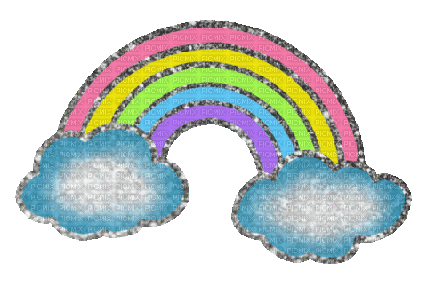 rainbow sparkle sticker - Animovaný GIF zadarmo
