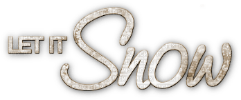 soave text winter let it snow  sepia - kostenlos png