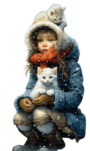 enfant, kind, child, vintage, christmas, winter - zdarma png