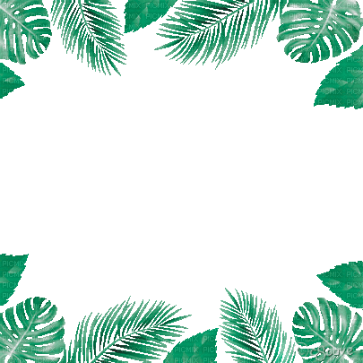 soave frame summer animated tropical  green - Ilmainen animoitu GIF