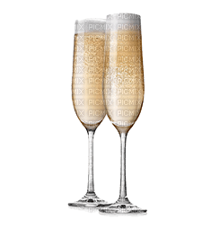 minou-champagneglass deco - 免费PNG