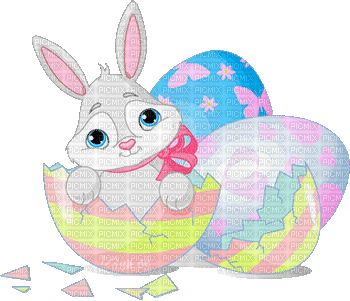 Easter Bunny - GIF animasi gratis