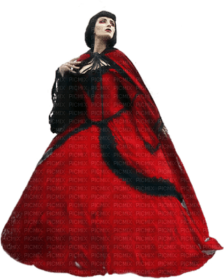 Red  woman gothic laurachan - PNG gratuit