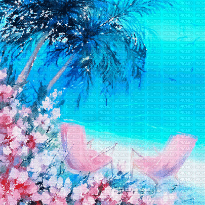 soave background animated summer tropical beach - GIF animate gratis