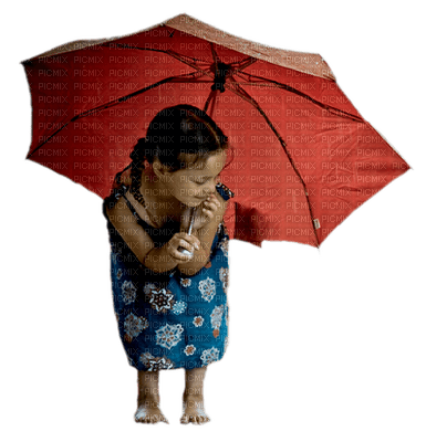 Kaz_Creations Baby Enfant Child Girl With Umbrella - Free PNG