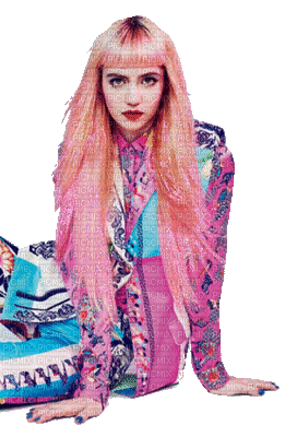 pink woman gif laurachan - Δωρεάν κινούμενο GIF