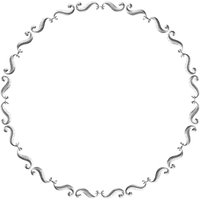 silver circle frame - png gratis