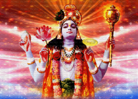 Lord Vishnu - GIF animado grátis