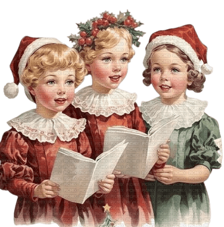 Christmas Victorian Carrol Choir singers - δωρεάν png