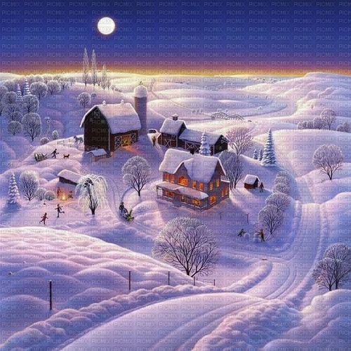 Background Winter Landscape - фрее пнг