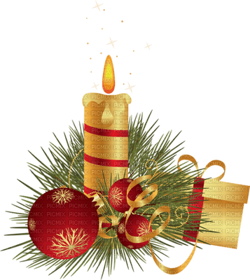 Kaz_Creations Deco Candles Baubles  Christmas Noel - PNG gratuit
