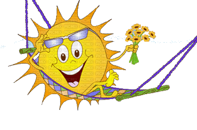 sun soleil sonne summer ete fun face gif anime animated animation tube - GIF animé gratuit