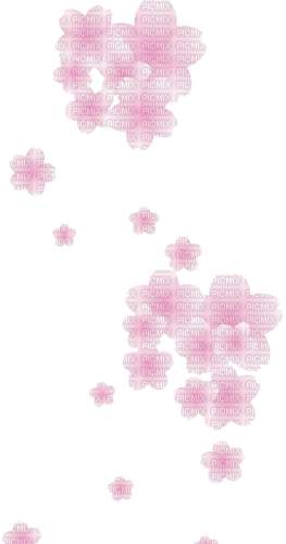 pink flowers deco - darmowe png
