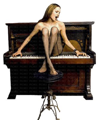 Kaz_Creations Woman Femme Piano - Free PNG