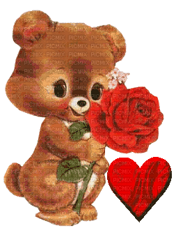 Saint Valentin_gift bear_St. Valentin_gif - Ilmainen animoitu GIF