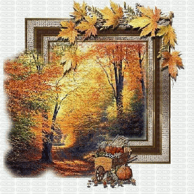 cadre automne - Δωρεάν κινούμενο GIF