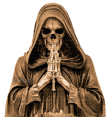 Y.A.M._Gothic skeleton sepia - ilmainen png