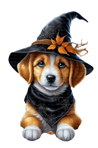 loly33 chien automne halloween - png gratis