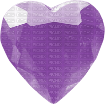 deco purple heart kikkapink - безплатен png