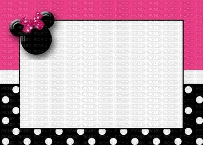 image encre couleur  anniversaire effet à pois Minnie Disney  edited by me - bezmaksas png