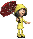 Kaz_Creations Animated Funny Rain - Darmowy animowany GIF
