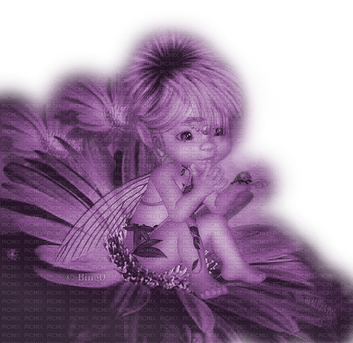 Y.A.M._Fantasy fairy purple - 無料png