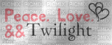 peace  & love twilight - GIF animé gratuit