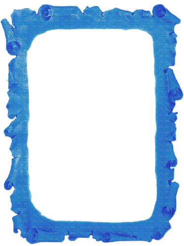 blue vintage scroll-edge - 免费PNG