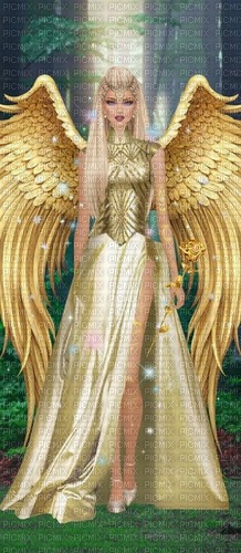 golden angel - zdarma png