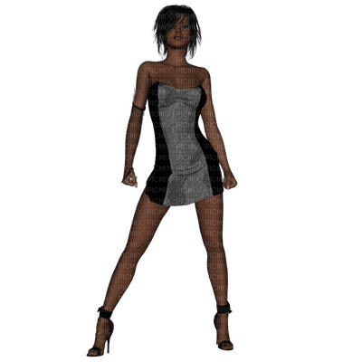 femme 3D - PNG gratuit