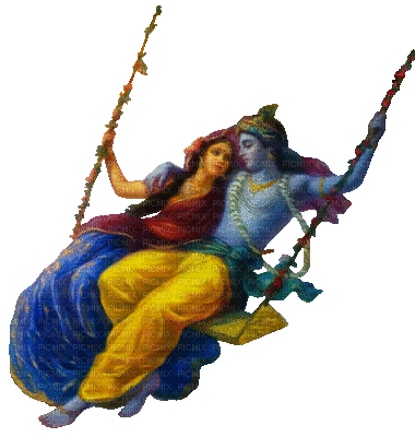 Radha Krishna - Darmowy animowany GIF