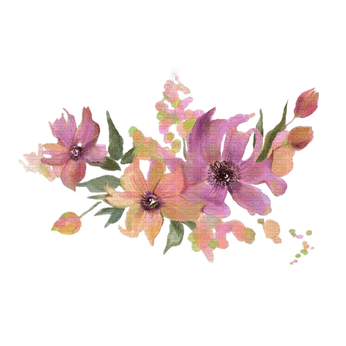 kikkapink deco purple pink flower - nemokama png